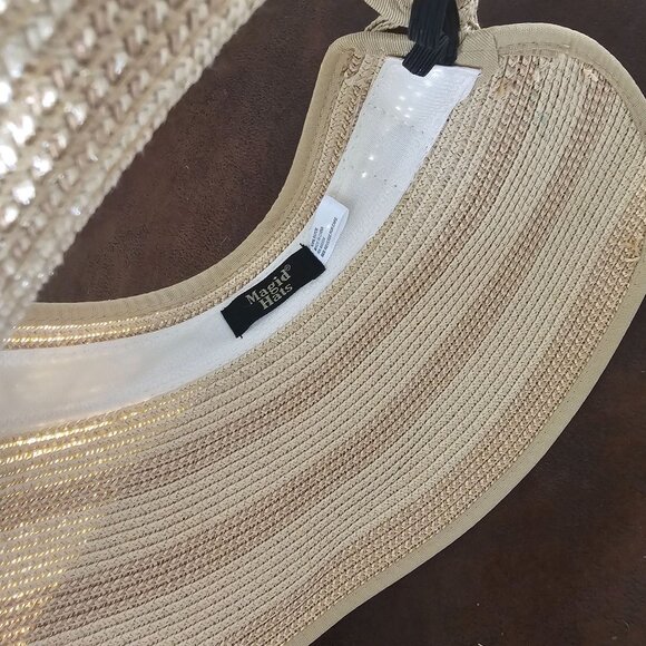 Magid Large Brim Sun Hat Visor RN#90894 Excellent Condition, like new - Picture 8 of 8